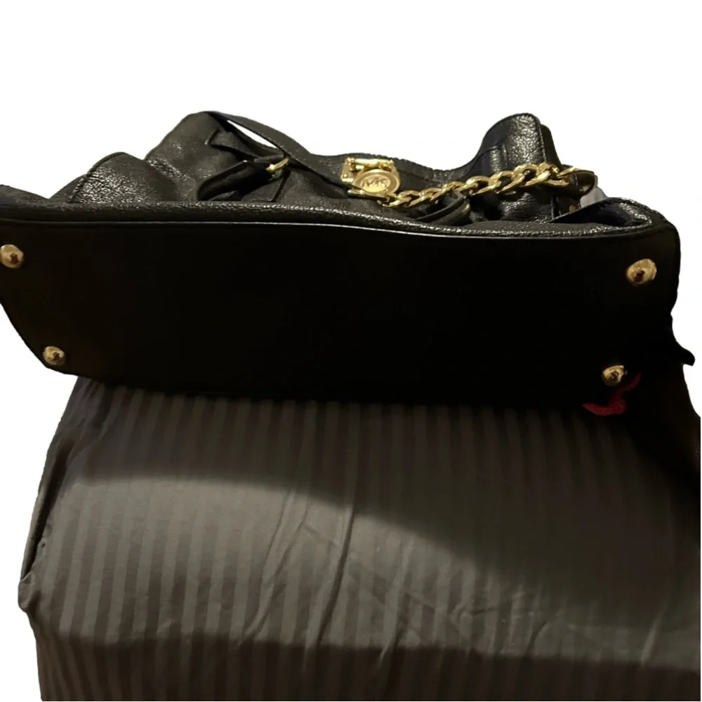 Michael Kors Hamilton , soft black leather.